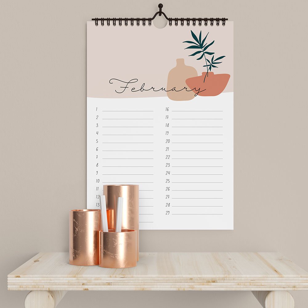Birthday Calendar - Boho