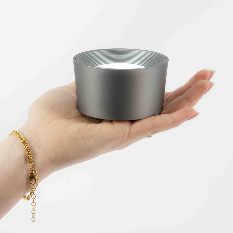 Schreibtischlampe Design LED auf Batterie weiß, mit Wandmontage