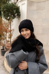 Gorro SOPHIE - 100% lana merino - negro