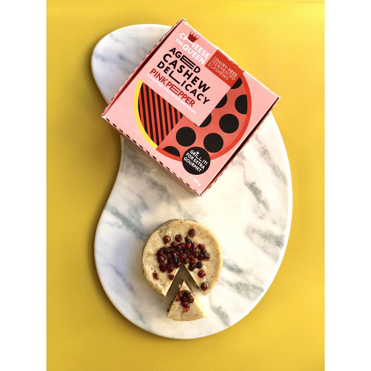 Queso la Reina "Pimienta Rosa" Añejo Delicadeza de anacardos fermentados