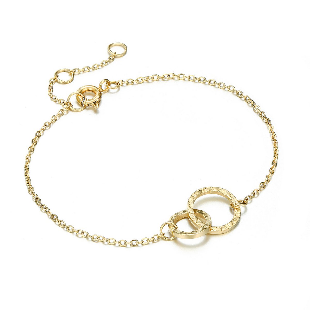 Bracelet "DOUBLE CIRCLE" Gold Plated