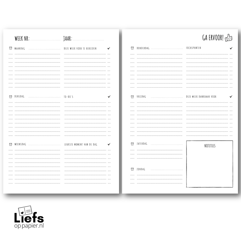 Planner Plumpjes - hard cover
