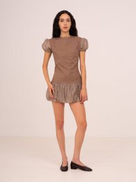 Bruine suiker mini-jurk