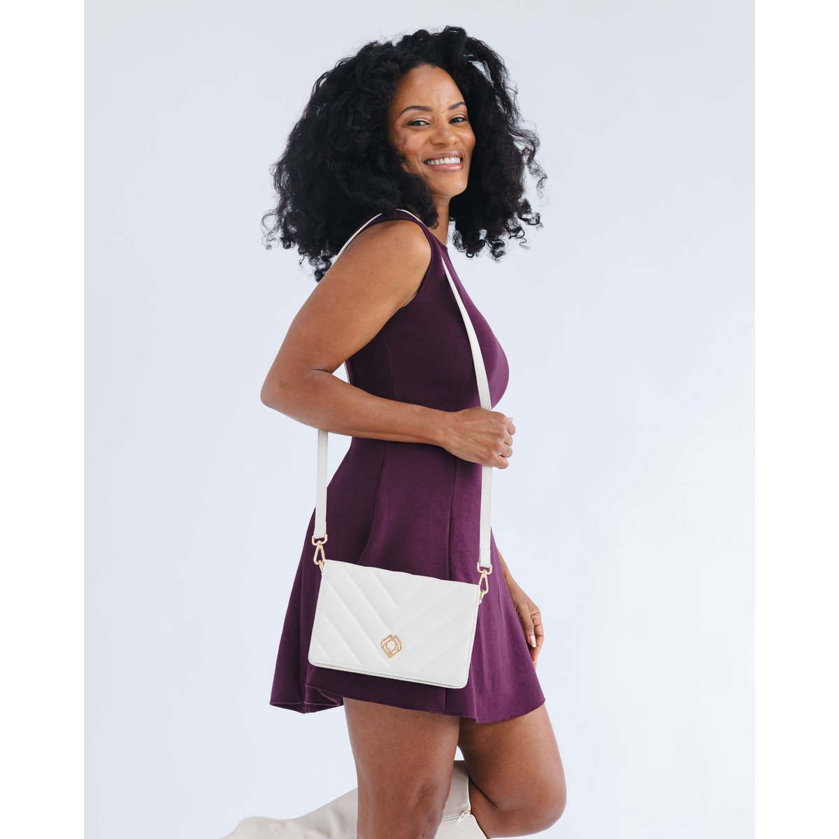 Clutch Diva Apple Off White