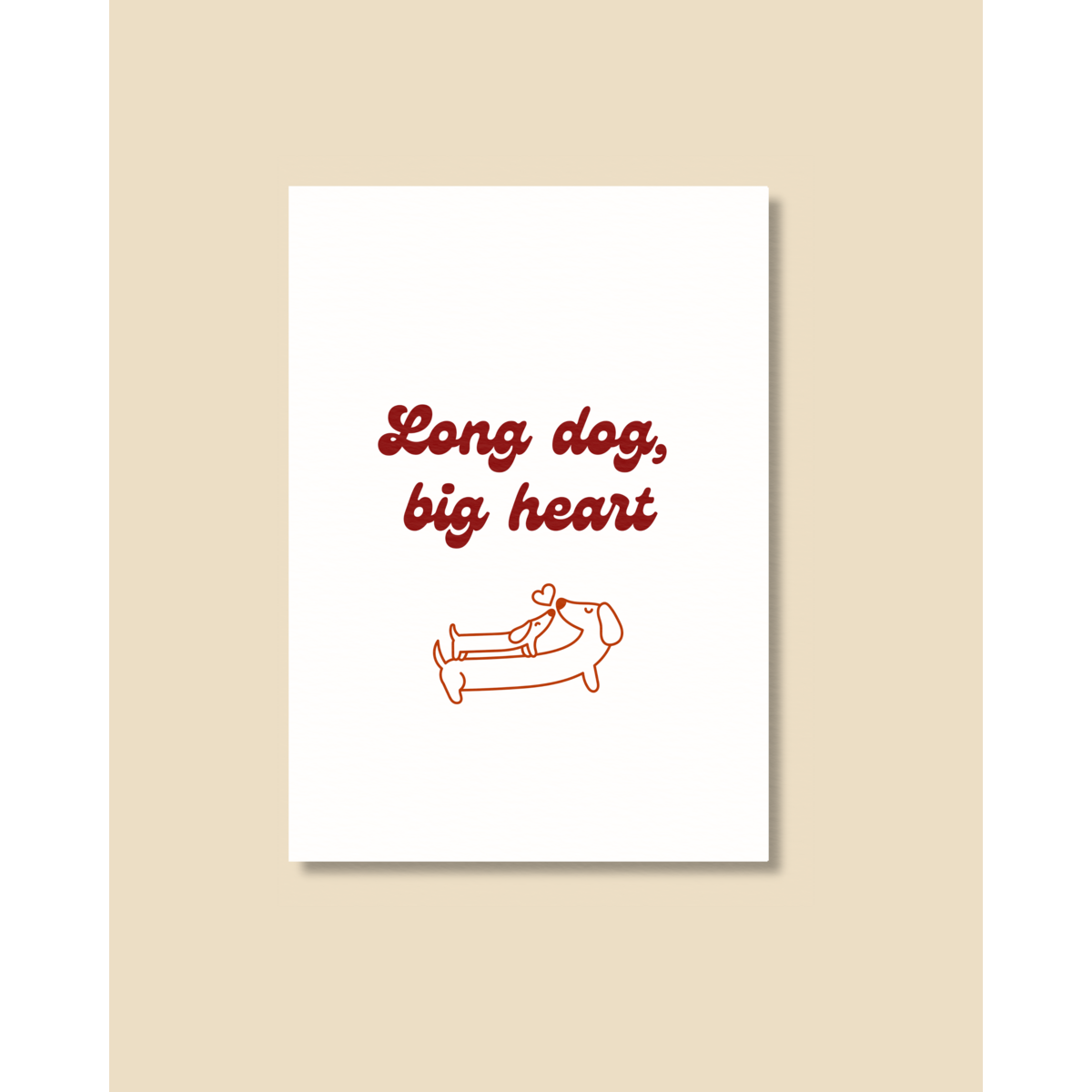 Postcard Dachshund