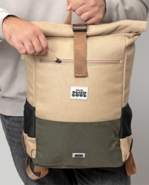 Sac à dos imperméable en chanvre Polar Explorer - Beige