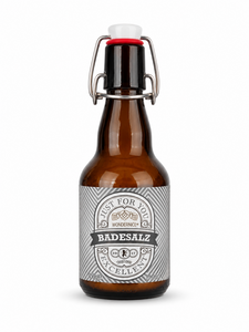 370g bath salt in a glass beer bottle with swing top