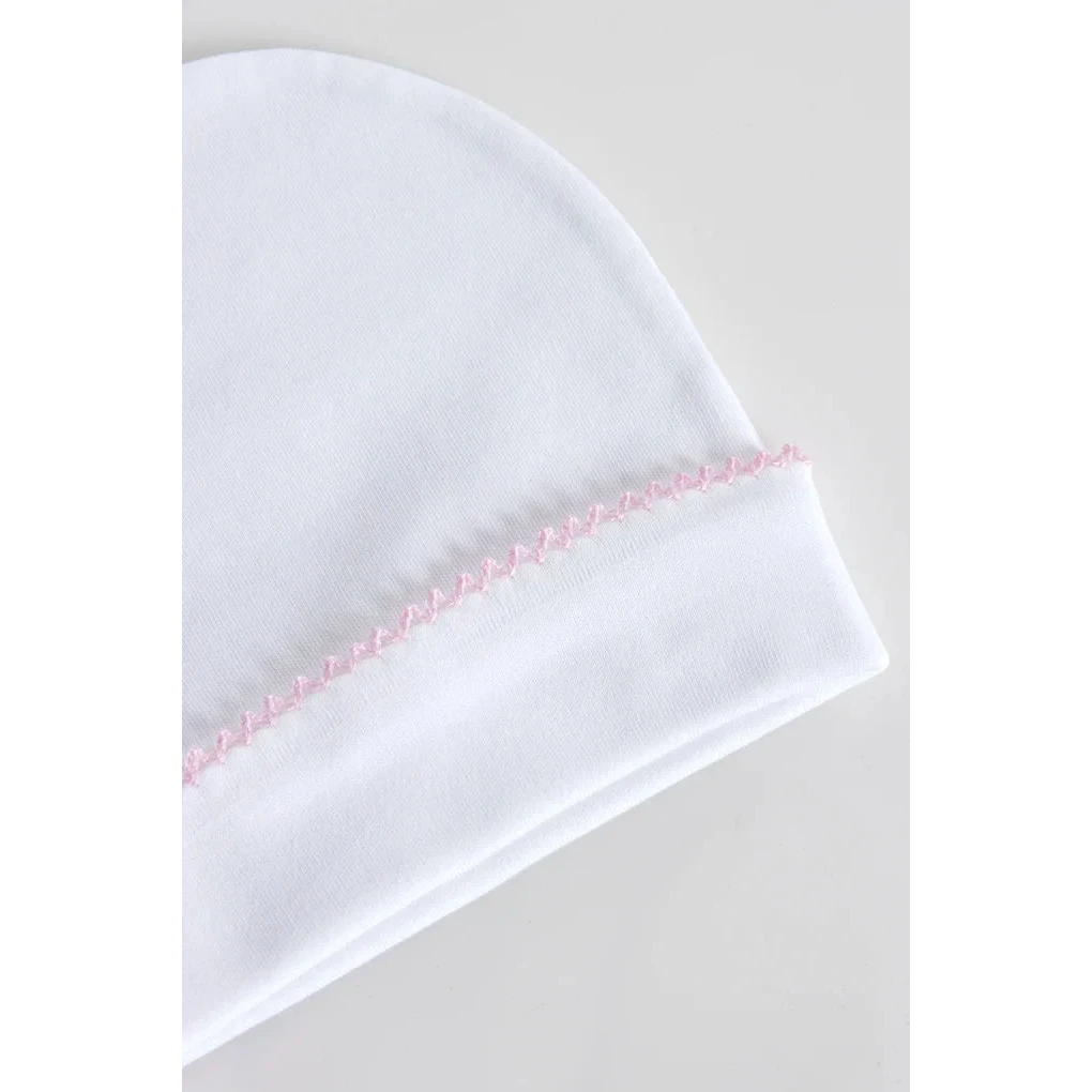 Baby bomuldshat, hvid base, One Size