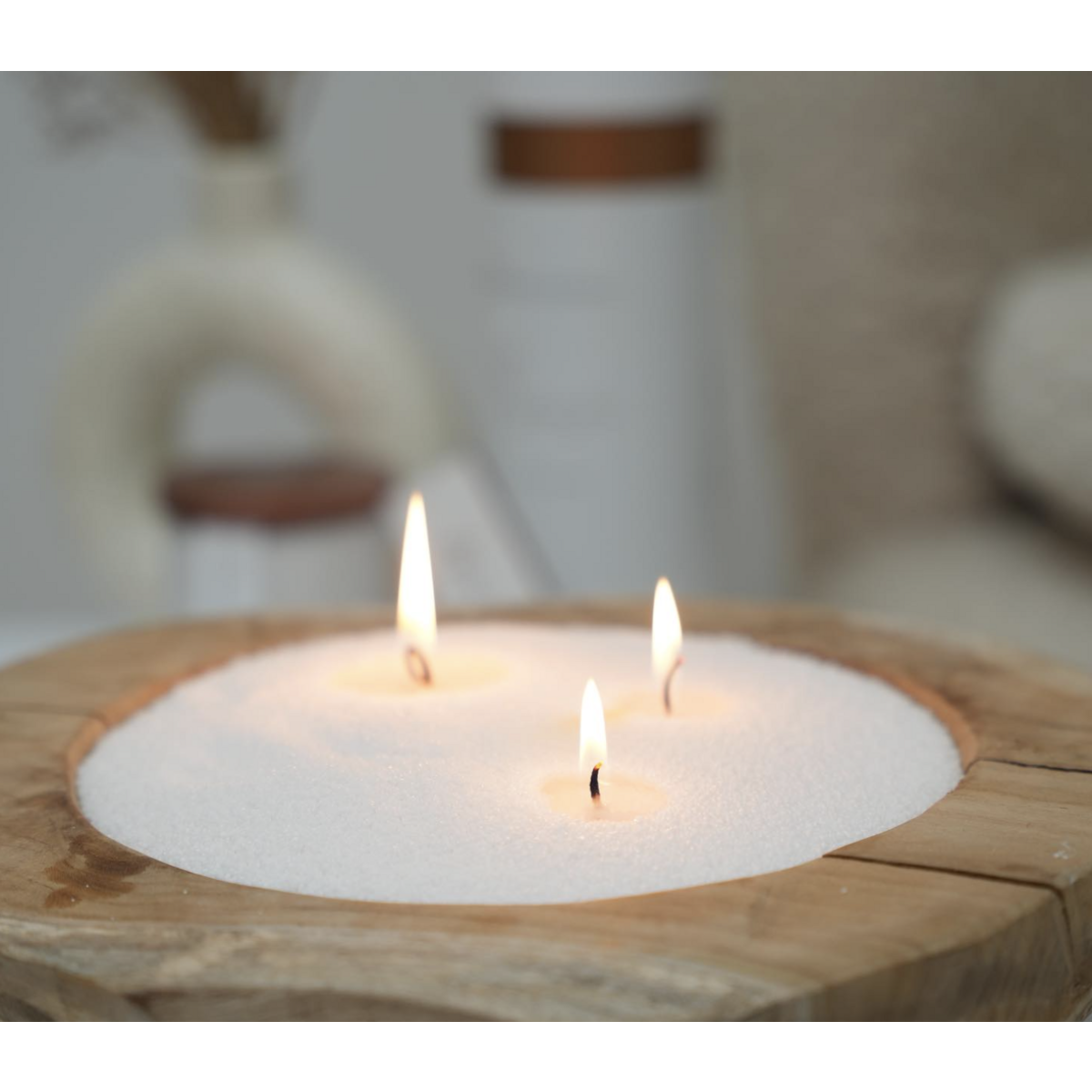 Powder/ Sand/ Pearl Candle Ready-to-Use Refill kit – Unscented Sand Color – 330g – made for Horeca
