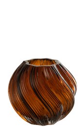 J-Line vaas Carol - glas - bruin - S