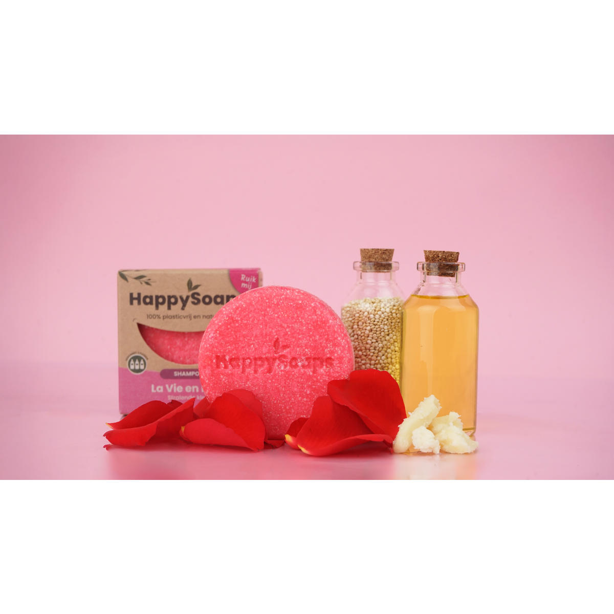 Shampoo Bar – La Vie en Rose – Strahlende Farbe
