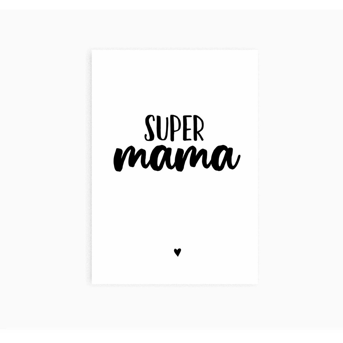 A6 Ansichtkaart || Super mama
