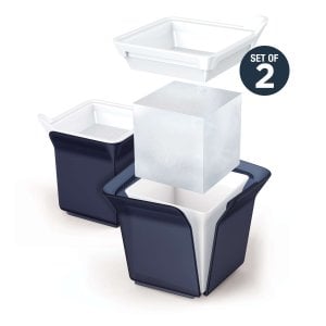 Zoku - IJsvorm Cube Set van 2 Stuks - Blauw