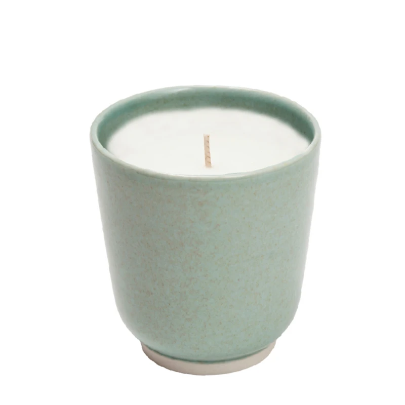 Geurkaars Floral - 35 uur - grijsblauw