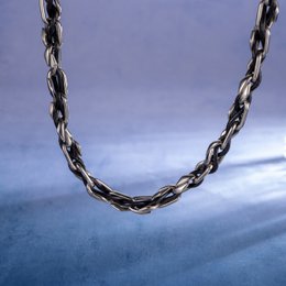 Stainless Steel Braided Chain Necklace