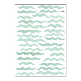 Watercolor waves wall sticker