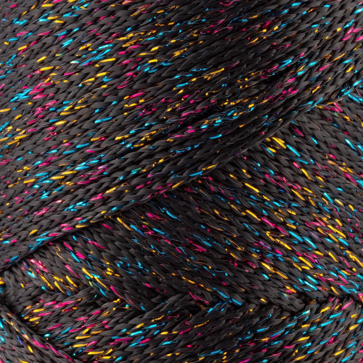Sensy Premium 2mm Multi Sparkle - Cordón de macramé 90% polipropileno / 10% poliéster de 251 yardas