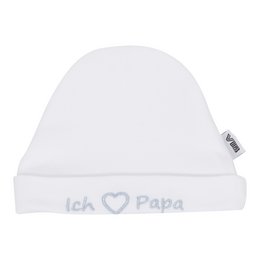 Gorro Redondo Ich (liebe) Papa Blanco
