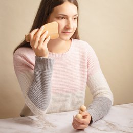 Wooden Body Massage Set Gua Sha Derma Roller for Face Neck Shoulders Arm Hand