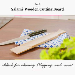 Wooden Salami Cutting Board - Serving board 37x5.5 cm