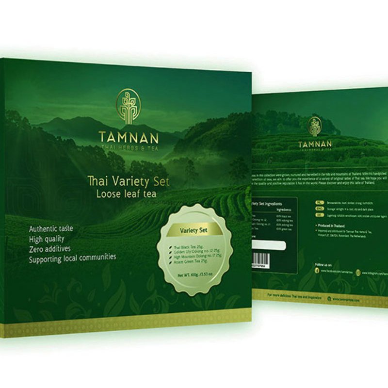 Thai Variey Set - Set regalo con 4 gusti di tè sfuso premium