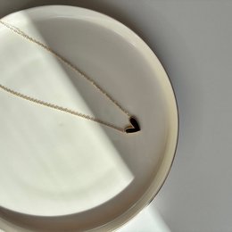 Dark Essence - Zwart Hart Ketting Goud - Waterdicht
