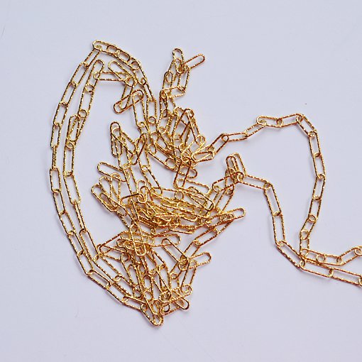 925 Sterling Silber, vergoldet, Meterware, 100cm