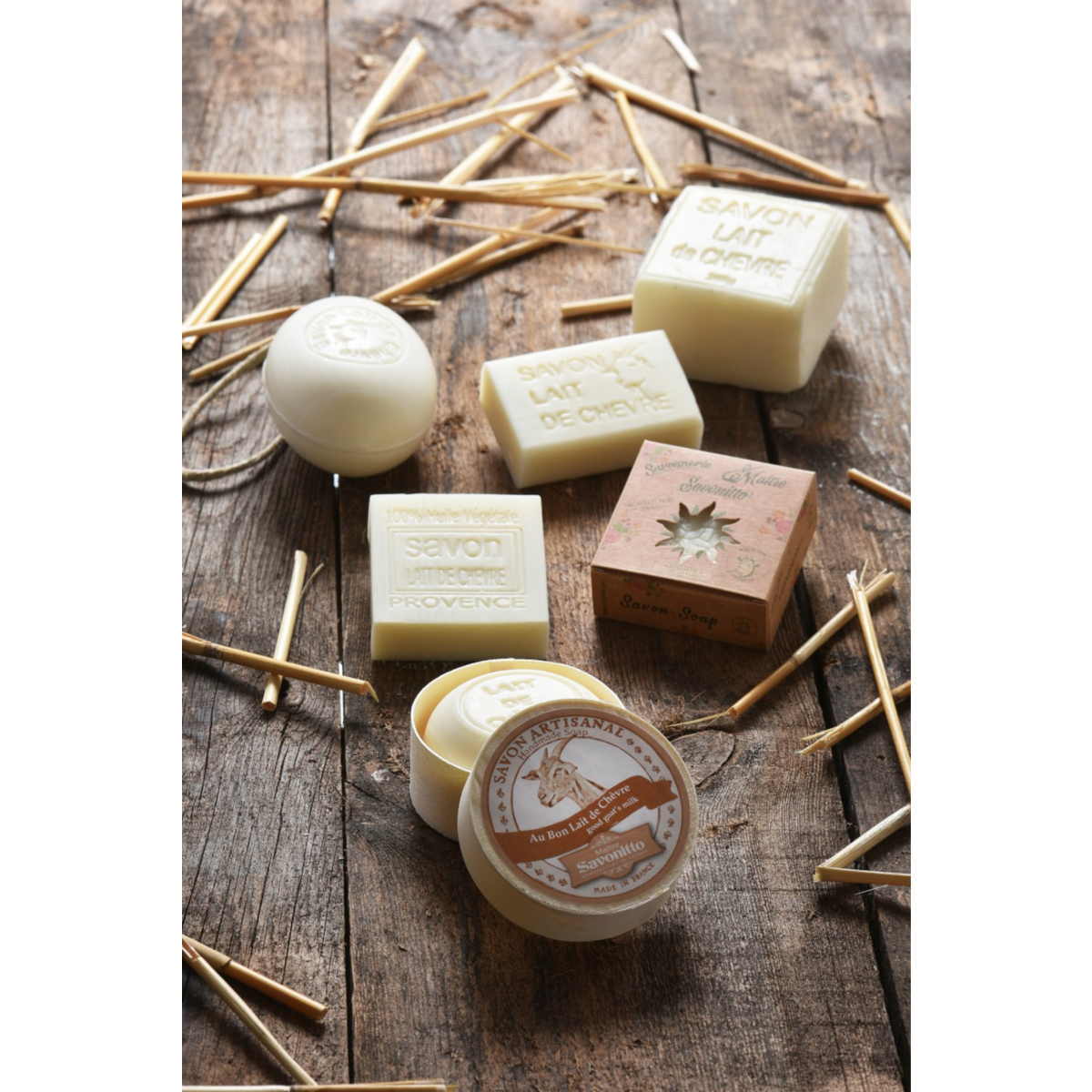 Goat's milk soap in wooden box 100g