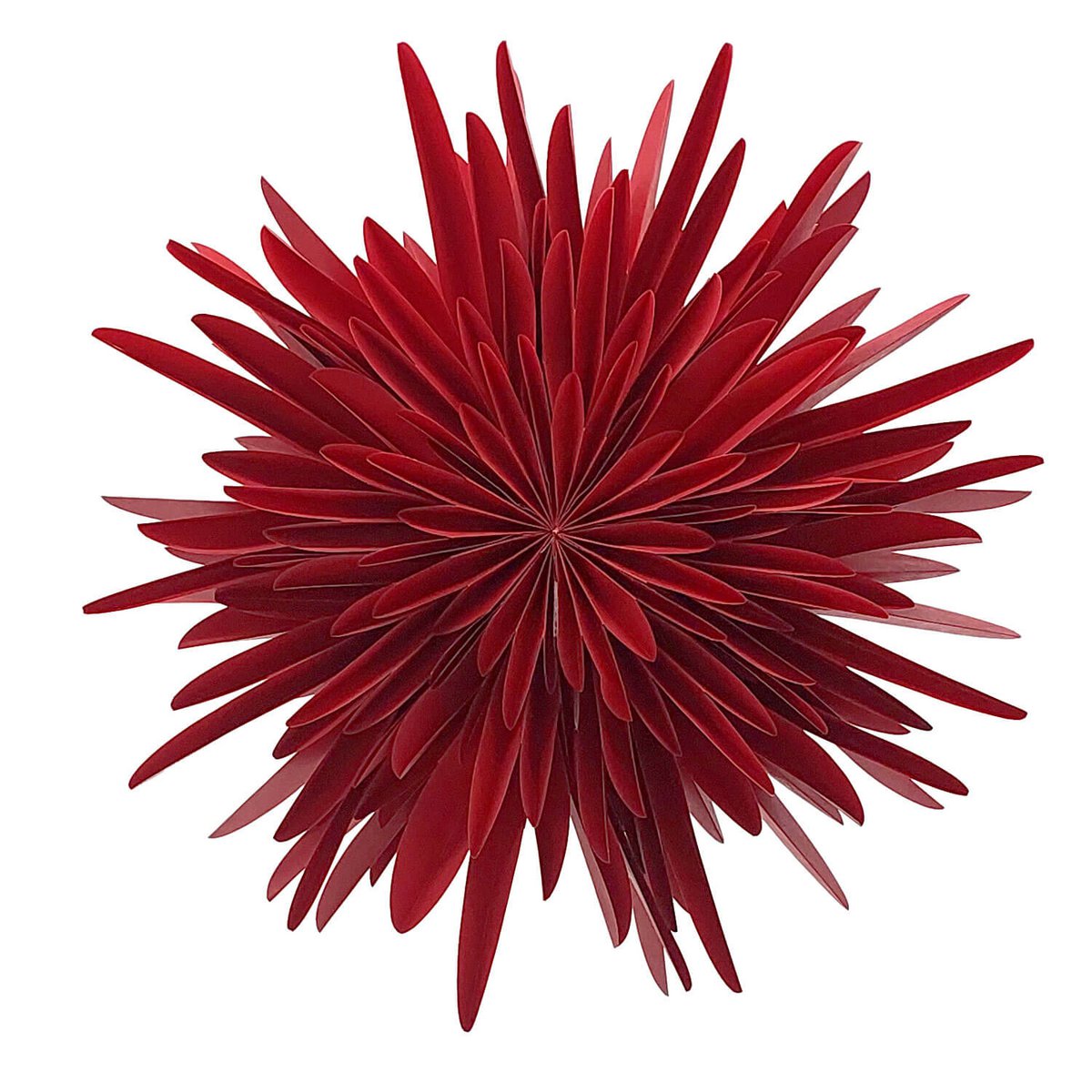 Stella-Dalia, ster van perkamentpapier rood 40 cm