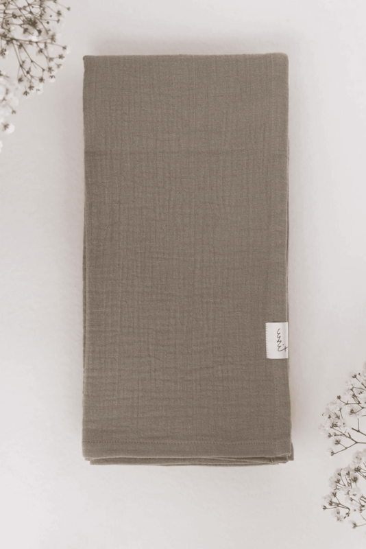 TISU muslin svøb, Taupe