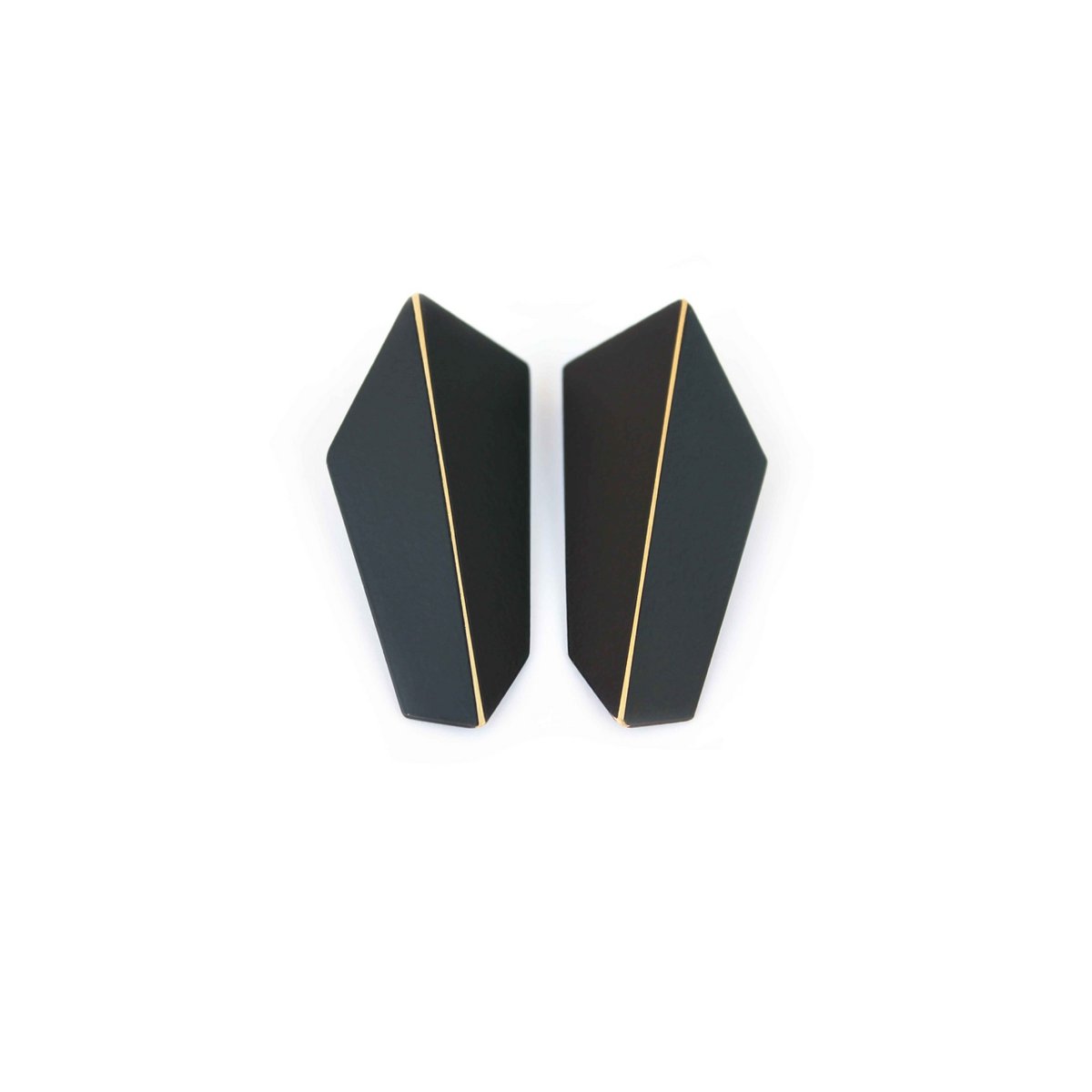 Boucles d'Oreilles Pliées Verticales