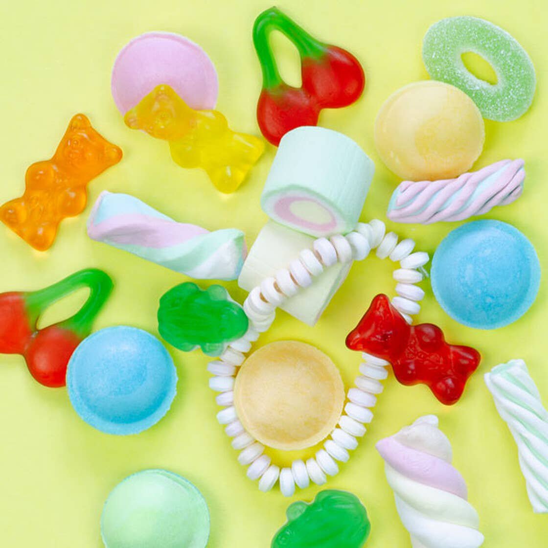 Sugar bag good mood colorful candy mix