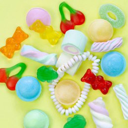 Sachet de sucre mélange de bonbons colorés bonne humeur