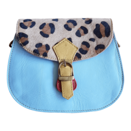 Leather animal print bag Jay