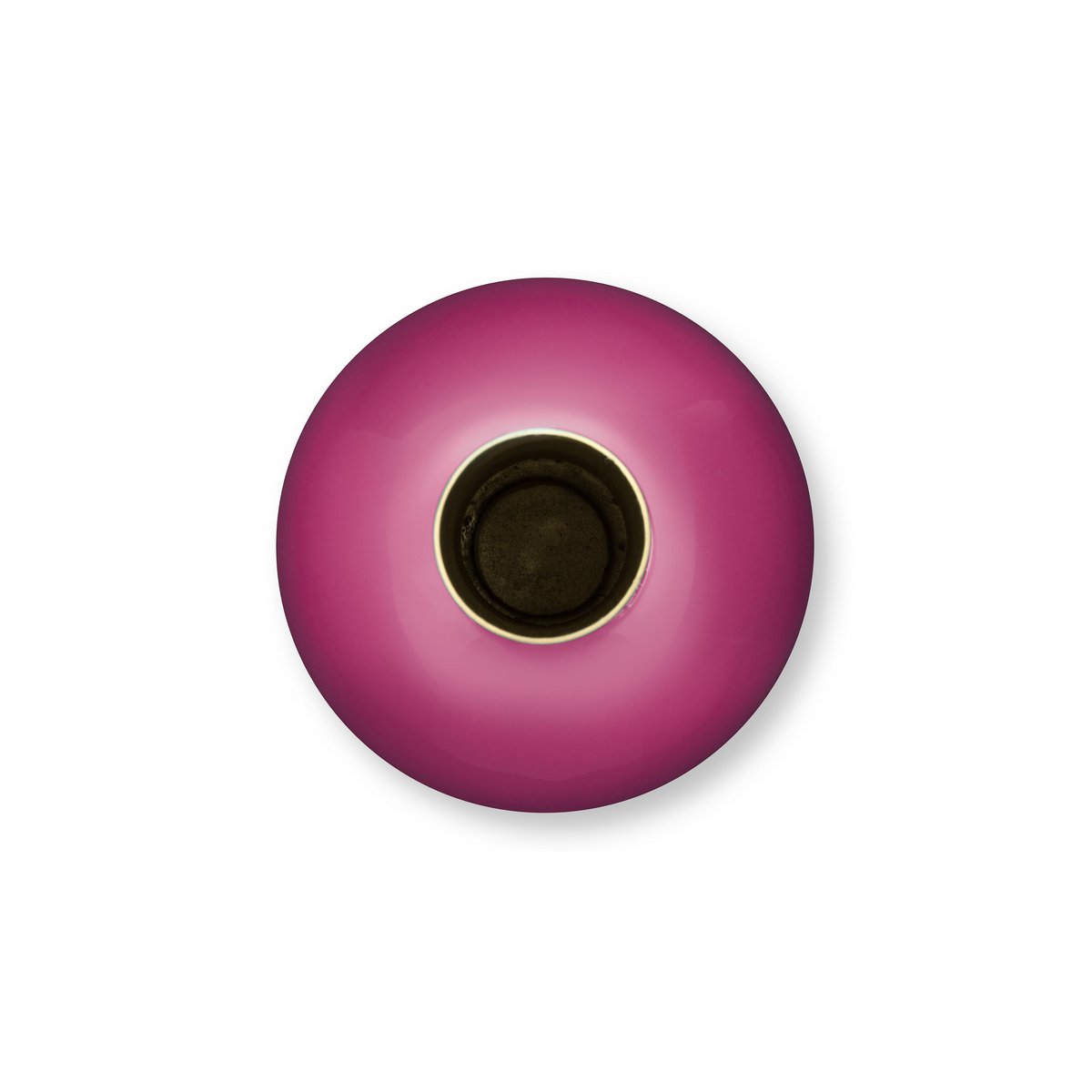 Vase Metal Small Bright Pink 15x26cm