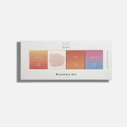 Floral, fruity, and sweet perfume set with four different scents in a discovery set for women.