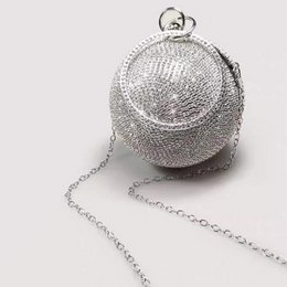Luxe Ball Clutch-BlingBling Diamonds-Gold & Silver