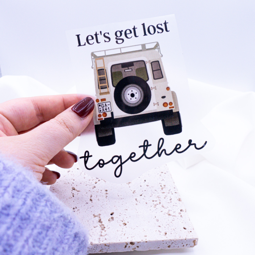 Iron-on Camper Van Patch Travel - Decorate Gift Shirt Iron On Patch "Let's get lost together"