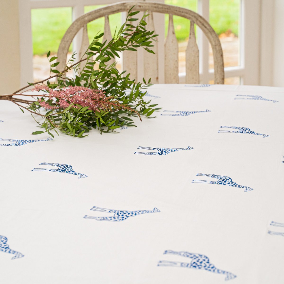 Nappes Girafe Bleue