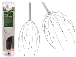Metal Deluxe Headmassager with 12 massaging arms,