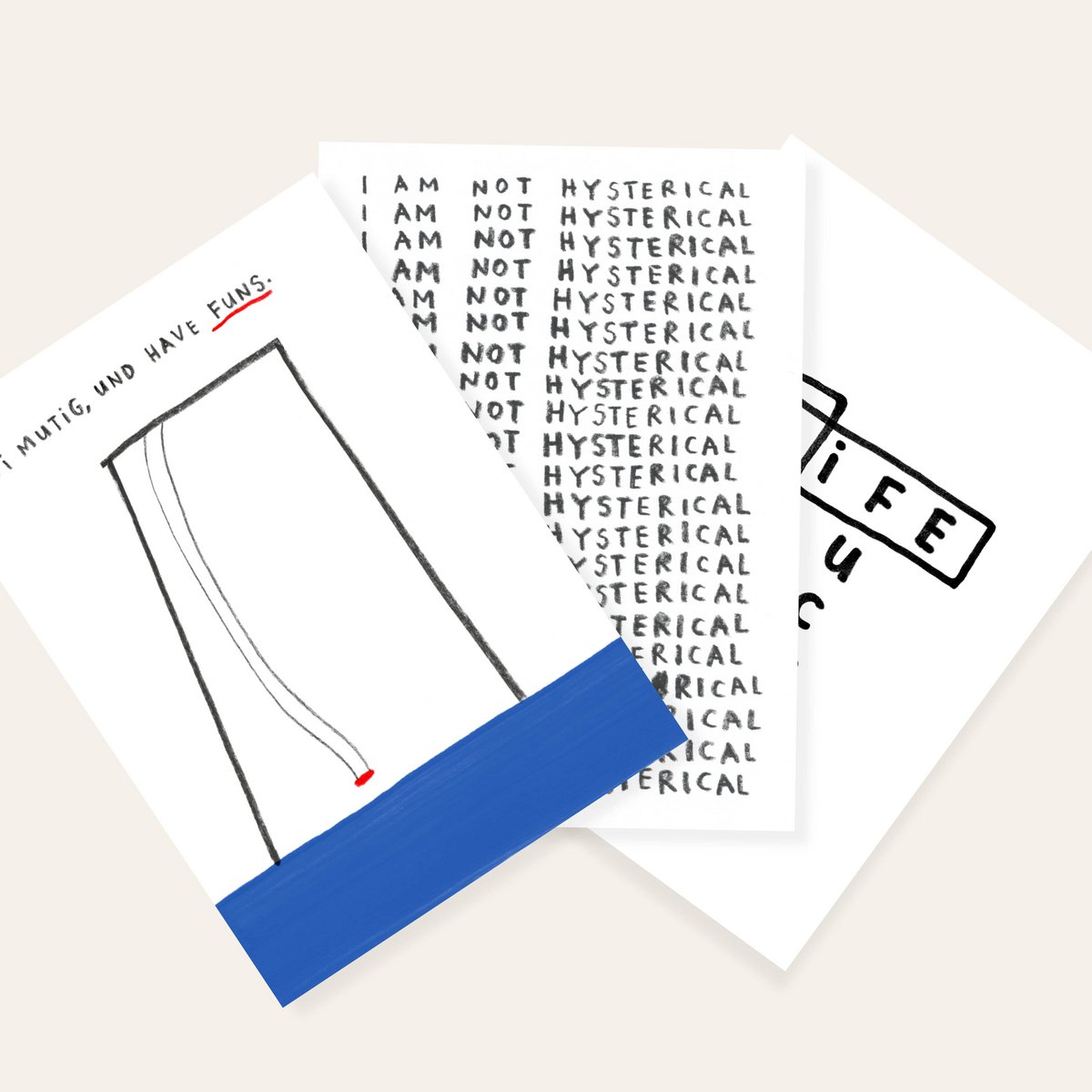 Risography Postcard - Life - DIN A6