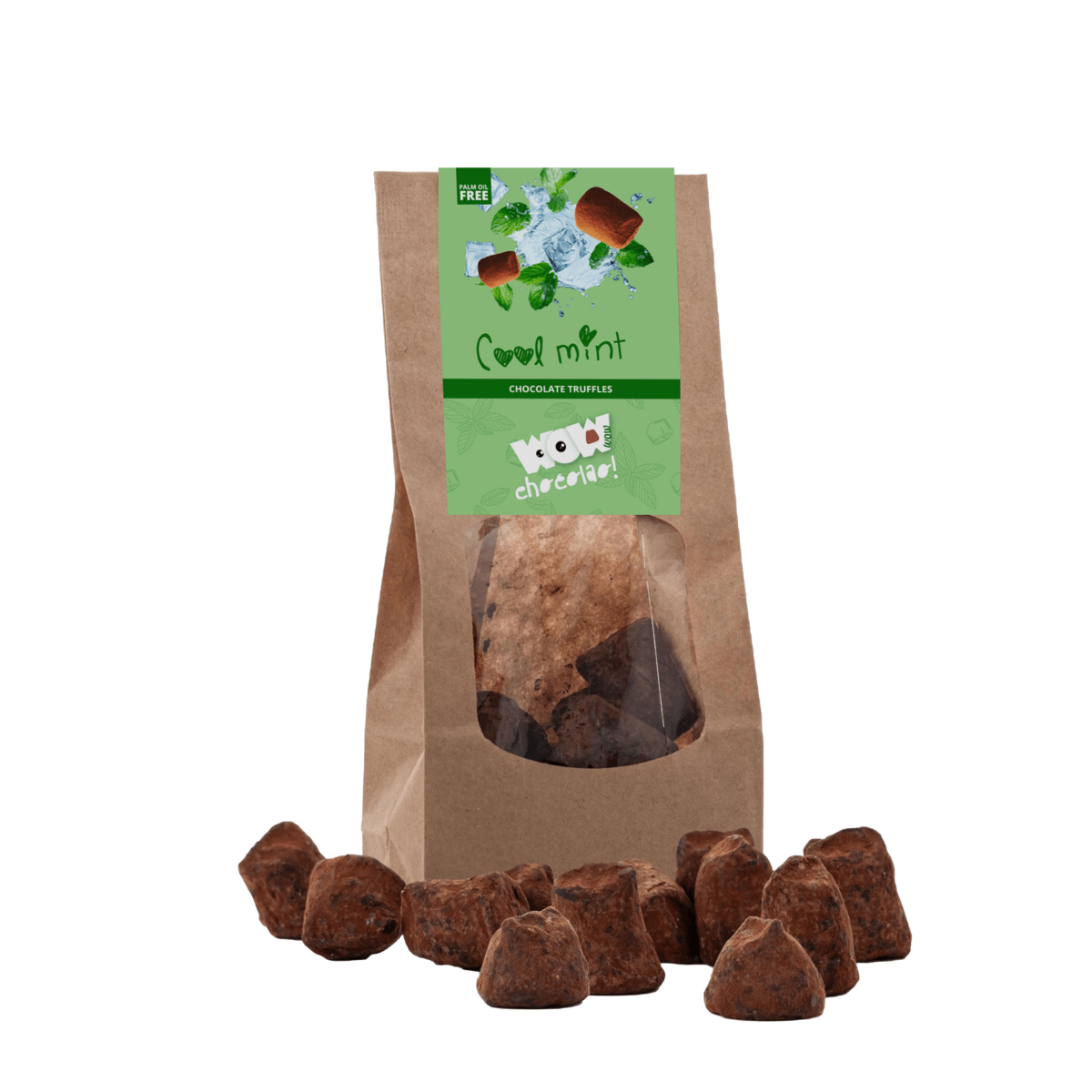 Mint Chocolate Truffles - Biodegradable bag 130g
