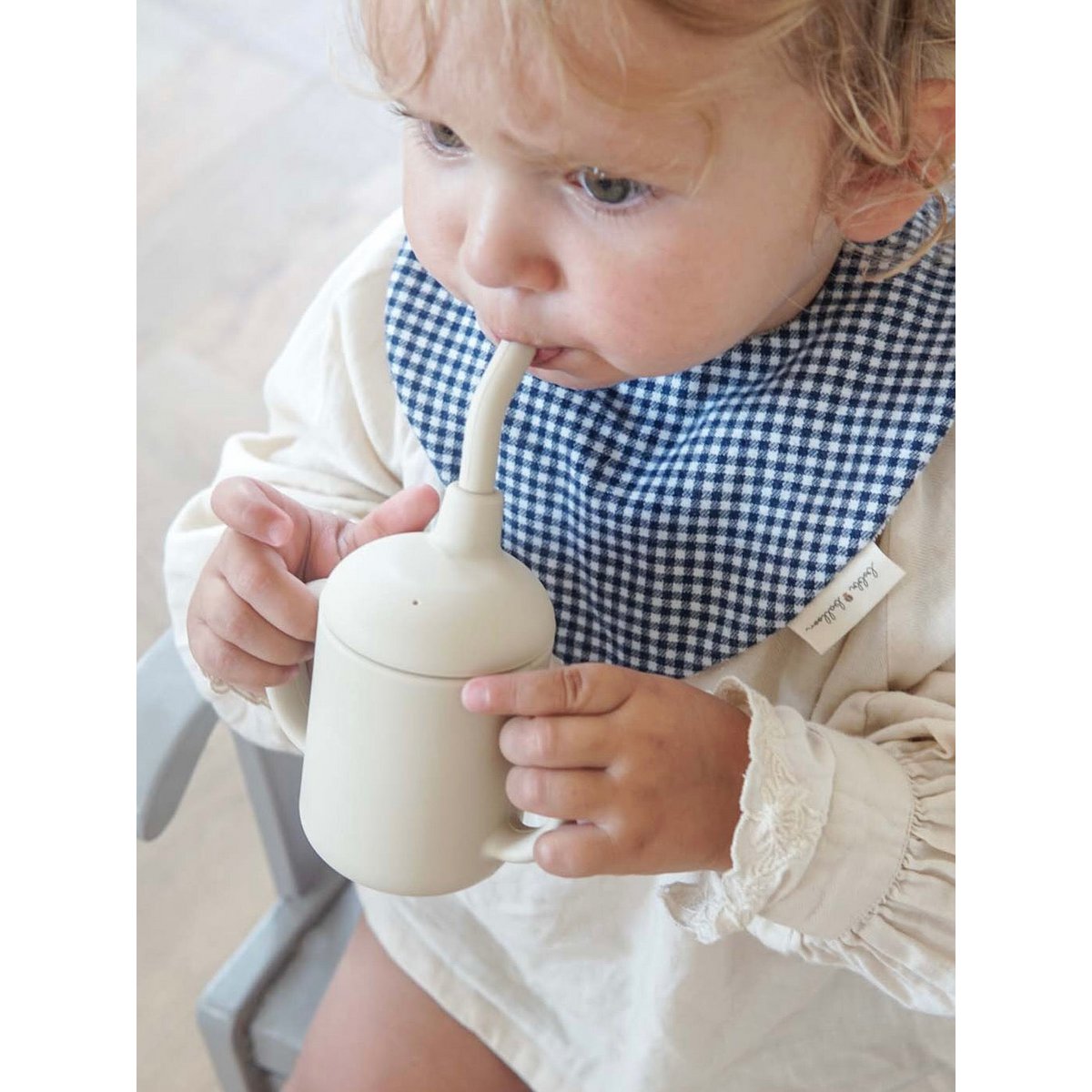 Silicone Sippy Cup - Oyster Beige