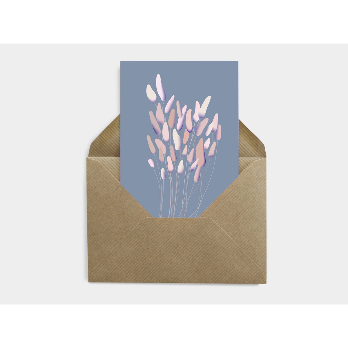 Carte Postale Botanique - Bunny tale grass