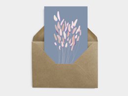 Carte Postale Botanique - Bunny tale grass
