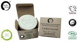 Organic Certified Balancing Solid Shampoo - Cedarwood - Oily & All Hair Types 60g