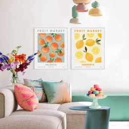 Set de peinture Slim Frame Fruit Valencia - Sorrente 50x40