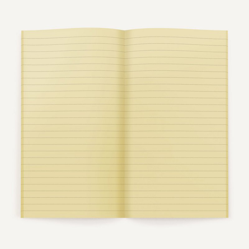 Zero-Waste Notebook RULED — Vanilla Color