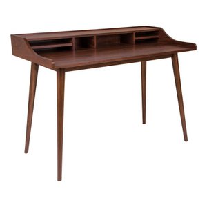 Hellerup Desk - Brown, Walnut Veneer, 60x120x88cm