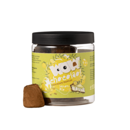 Lemon Pie Chokolade Trøfler Gavekrukke 130g | Sprød citruschokolade